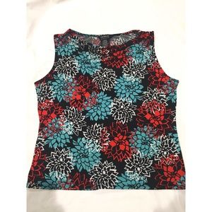 George Stretch multi-color sleeveless blouse